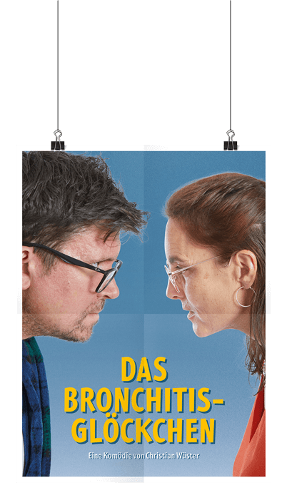 Das Plakat des Theaterstückes Da Bronchitisglöckchen von der Theatergesellschaft Liptingen